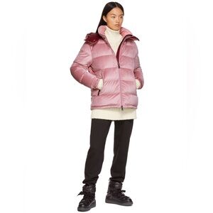 MONCLER HOLOSTEE VELVET DOWN QUILTED JACKET